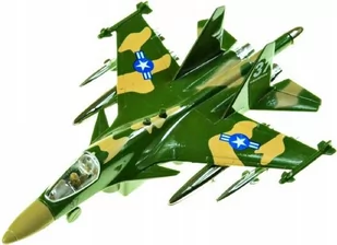 Hipo SAMOLOT WOJSKOWY METALOWY Z DŹWIĘKIEM NAPĘDEM 19CM - Samoloty i helikoptery - miniaturka - grafika 1