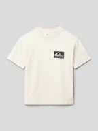 Koszulki dla chłopców - T-shirt z nadrukiem z logo - miniaturka - grafika 1