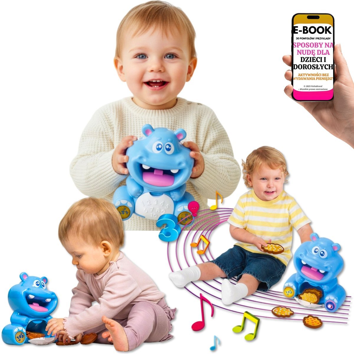 DUMEL Hipcio Interaktywny Liczy Mówi Śpiewa Po Polsku Angielsku PREZENT ŚWIĄTECZNY DLA MAŁEGO DZIECKA + EBOOK-3