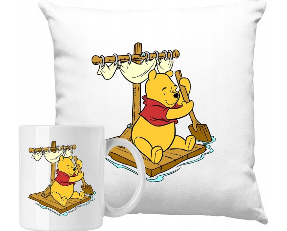 ZESTAW PODUSZKA + KUBEK Kubuś Puchatek Pomysł Na Prezent + IMIĘ #2