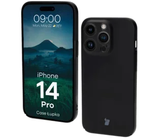 Bizon Łupka do iPhone 14 Pro Czarny - Etui i futerały do telefonów - miniaturka - grafika 1