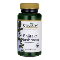 Suplementy naturalne - Swanson - Grzyby Shiitake, 500mg, 60 kapsułek - miniaturka - grafika 1