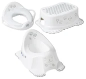 Nocniki - Zestaw NOCNIK grający PODNÓŻEK nakładka miękka SOWY BIAŁY - miniaturka - grafika 1