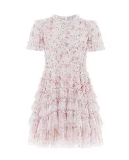 Sukienki - NEEDLE & THREAD Różowa sukienka w kwiatowy print Ditsy Valentine rozmiar 6 - grafika 1