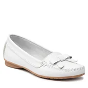 Mokasyny damskie - Mokasyny Filipe 4097 Biały - miniaturka - grafika 1