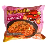 Szybkie dania obiadowe - Danie Instant Noodles Stirfry Beef Carbonara o smaku wołowiny 135g Firebull - miniaturka - grafika 1