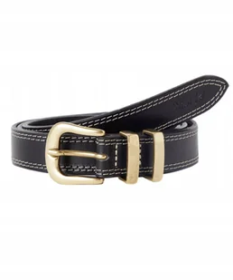 Pasek Wrangler DOUBLE LOOP BELT 112332880 W0K6U1100 Black 85 - Paski - miniaturka - grafika 1