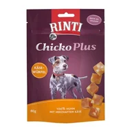 Przysmaki dla psów - RINTI Chicko Plus Kostki Serowe, Kurczak z Serem 12x80 g - miniaturka - grafika 1
