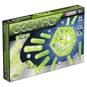 Klocki - GeoMag magnetyczne Glow 64 el 336 - miniaturka - grafika 1