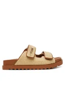 Klapki i japonki damskie - Guess Japonki 172847 Brązowy - miniaturka - grafika 1