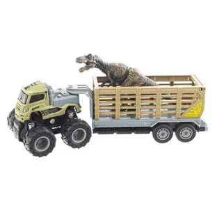 <p>
Samochód z przyczepą do przewożenia dinozaura i nie tylko. Zabawka wykonana jest z wysokiej jakości plastiku. Auto posada napęd typu Friction (k.. - Rowerki biegowe - miniaturka - grafika 1