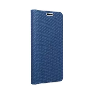 Forcell Kabura LUNA Book Carbon do SAMSUNG Galaxy A12 niebieski - Etui i futerały do telefonów - miniaturka - grafika 1