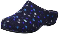 Kapcie damskie - Berkemann Donata damskie kapcie, Niebieskie, ciemnoniebieskie kropki, 42 2/3 EU - miniaturka - grafika 1