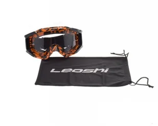Gogle Enduro MX Leoshi pomarańczowy neon - Gogle i okulary motocyklowe - miniaturka - grafika 1