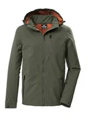 Kurtki męskie - G.I.G.A. DX Męska kurtka softshellowa/kurtka outdoorowa z odpinanym kapturem GS 108 MN SFTSHLL JCKT, oliwkowa, 4XL, 44279-000 - miniaturka - grafika 1