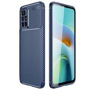 Etui i futerały do telefonów - Etui XIAOMI REDMI 10 Pancerne Shockproof Nexeri Carbon Fiber niebieskie - miniaturka - grafika 1