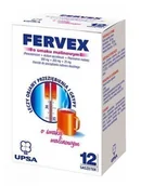 Przeziębienie i grypa - Bristol MYERS SQUIBB POLSKA SP Z O.O Fervex o smaku malinowym 12 saszetek - miniaturka - grafika 1