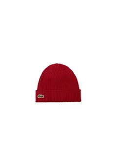 Lacoste Unisex_Adult Rb0001 czapka beanie czapka, bordowa, jeden rozmiar - Czapki damskie - miniaturka - grafika 1