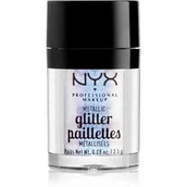 Cienie do powiek - NYX Professional Makeup Professional Makeup - Metallic Glitter Paillettes - Brokat do twarzy i ciała - 05 LUMI-LITE - miniaturka - grafika 1