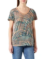 Koszulki i topy damskie - G-STAR RAW, Damski top z nadrukiem na całej powierzchni, Mehrfarbig (Tuscany Wave Camo C721-d097), XS - miniaturka - grafika 1