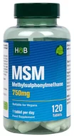Witaminy i minerały - Holland & Barrett - MSM, 750mg, 120 tabletek - miniaturka - grafika 1