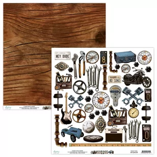 Elementy do wycinania Mintay Papers - GARAGE 30x30 - Scrapbooking - miniaturka - grafika 1
