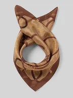 Apaszki i szaliki damskie - Szal jedwabny z obszytymi brzegami model ‘FOULARD’ - miniaturka - grafika 1