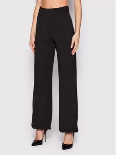 Spodnie damskie - Rinascimento Spodnie materiałowe CFC0110087003 Czarny Regular Fit - grafika 1