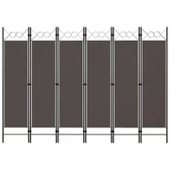 Parawany - Parawan 6-panelowy, antracytowy, 240 x 180 cm - miniaturka - grafika 1