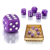 Gry planszowe - Kostka K6 1,6 cm RPG Fioletowa Kość Sześciościenna - miniaturka - grafika 1