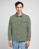 Koszule męskie - camicie uomo lee 112350074 workwear olive groove - miniaturka - grafika 1