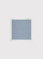 Dodatki do ubrań - Biała poszetka w mikrowzór - miniaturka - grafika 1