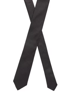Boss Krawat Tie 6 Cm 50448773 Czarny - Krawaty i muchy męskie - miniaturka - grafika 1