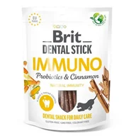 Przysmaki dla psów - Brit Dental Stick Przysmak dentystyczny funkcjonalny Odporność Immuno with Probiotics & Cinnamon 7szt 251g - miniaturka - grafika 1