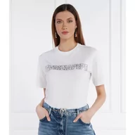 Koszulki i topy damskie - Patrizia Pepe T-shirt | Regular Fit - miniaturka - grafika 1