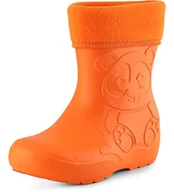 Kalosze damskie - Ladeheid Eva LA-CA-11 dziecięce kalosze przeciwdeszczowe z podszewką, pomarańczowy 151c, 22/23 EU - miniaturka - grafika 1