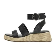Espadryle damskie - ONLY ONLMINERVA-1 PU Heel NOOS espadryle damskie, czarne, 39 EU, czarny, 39 eu - miniaturka - grafika 1