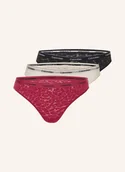 Majtki damskie - Calvin Klein Figi Modern Lace, 3 Szt. rot - miniaturka - grafika 1