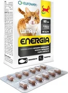 Suplementy i witaminy dla psów - EUROWET Wita-Vet Kot Energia Junior + Adult 60tabl - miniaturka - grafika 1