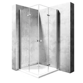 Ścianki i drzwi prysznicowe - Rea Kabina prysznicowa drzwi składane 120x100 Best Double AUTORYZOWANY DYSTRYBUTOR K1307 K1305 - miniaturka - grafika 1