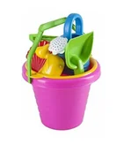 Zabawki do piasku - Zestaw zabawek do piasku piaskownicy wiaderko duże PL Baja - miniaturka - grafika 1