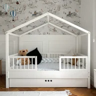 Łóżka dla dzieci i młodzieży - Łóżko domek białe dream nest snow 80x160 cm - miniaturka - grafika 1