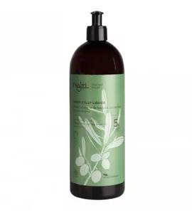 Mydło w płynie Aleppo, do twarzy, ciała i włosów, olej laurowy 5%, Cosmos Organic, 1L, Najel - Mydła - miniaturka - grafika 1