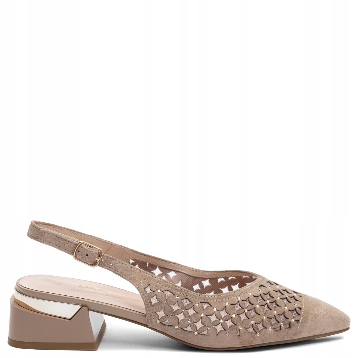 S. Barski Skórzane Czółenka Damskie Beżowe CR61-3004-BEIGE r.36