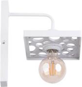 Lampy ścienne - Sigma MAGNUM STONE PROSTOKĄT 31841 biała lampa ścienna drewniany kinkiet dekoracyjny loft E27 na korytarz 31841 - miniaturka - grafika 1