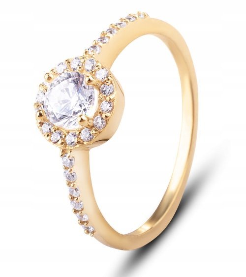 ZŁOTY PIERŚCIONEK ZARĘCZYNOWY VALENTINE 333