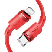 Kable USB - Joyroom kabel przewód USB Typ C - Lightning PD 20W 1,2m czerwony (S-1224N9) - miniaturka - grafika 1