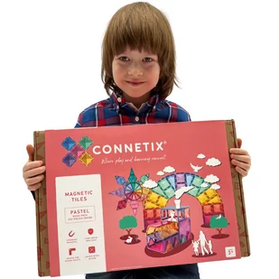 klocki magnetyczne Pastel Mega Pack 202 elementy Connetix - Klocki - miniaturka - grafika 1