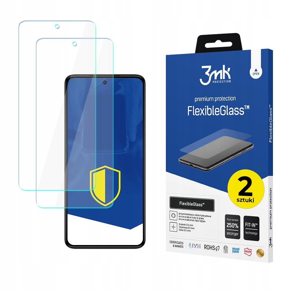 2x Szkło hybrydowe na ekran do Motorola Moto G84 5G - 3mk FlexibleGlass