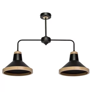 Milagro Salma MLP6296 plafon lampa sufitowa 2x60W E27 czarny - Lampy sufitowe - miniaturka - grafika 1